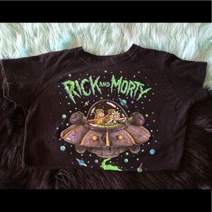 Rick and Morty Spaceship Crop Top